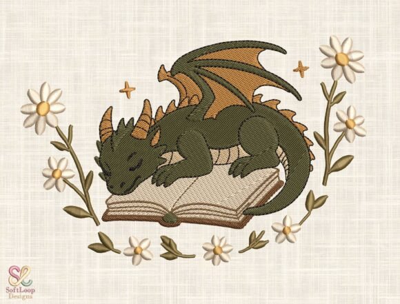 Book with Flowers Embroidery Design Review