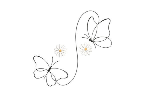 Butterflies with Daisy Flowers Embroidery Design Review