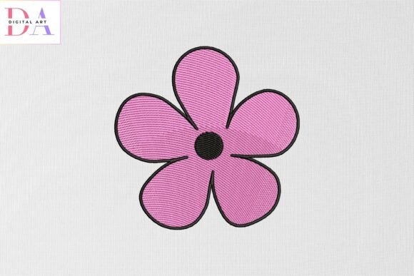 Cute Pink Flower Embroidery Design Review for Boutique Apparel
