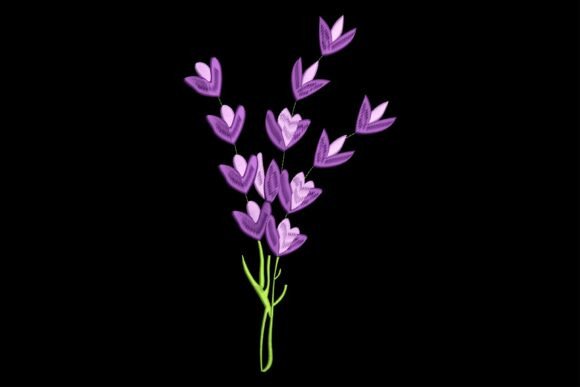 Elegant Lavender Flower: A Designer’s Perspective on Boutique Embroidery
