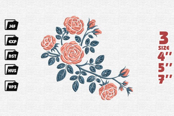 Floral Embroidery Pattern Review for Small Shop Sellers