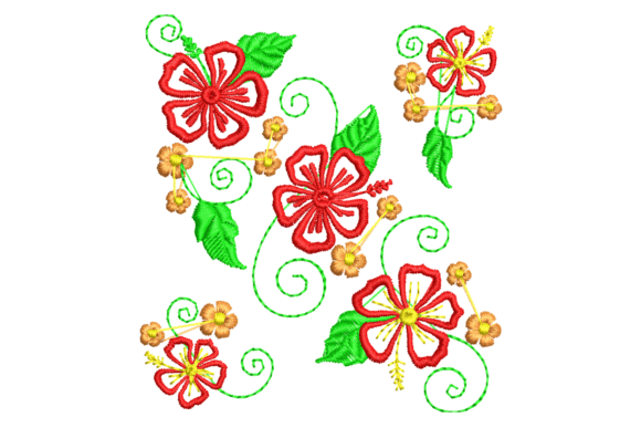 Floral Ornament Embroidery Design: A Timeless Holiday Addition