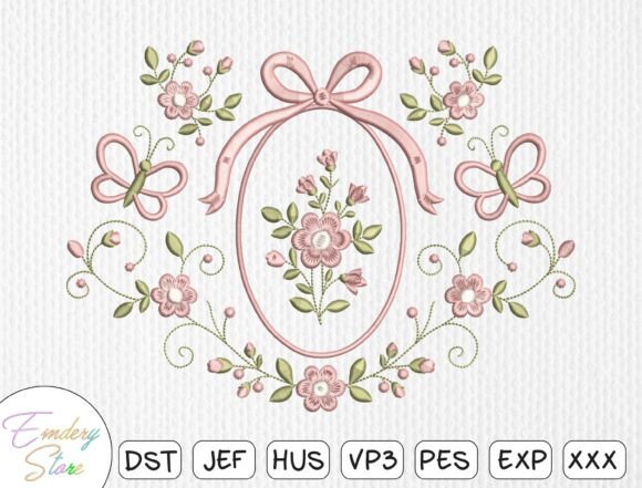 Floral Oval Frame Embroidery Review for Personalized Gift Makers
