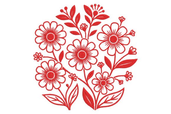 Flowers Embroidery Design Review for Etsy and Small Shop Products