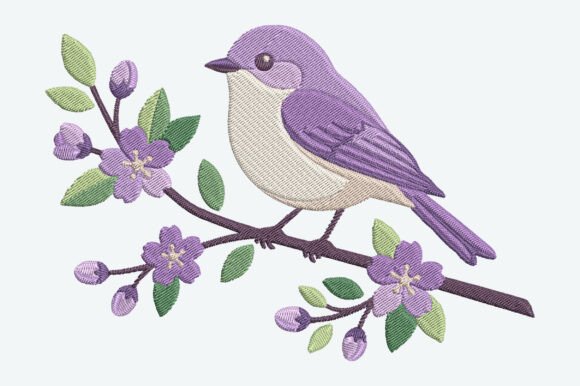 Lavender Bird Embroidery Design Review for Seasonal Use