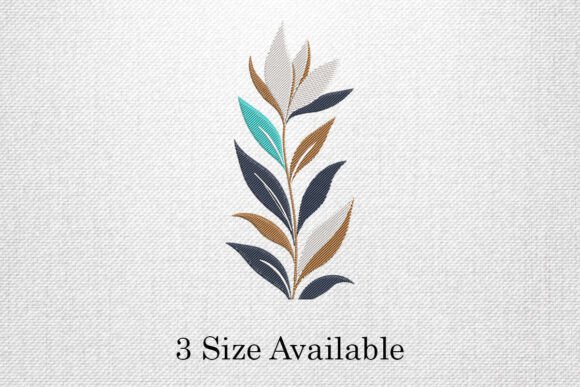 Modern Leaf Branch Embroidery Design Review for Small Business Merch