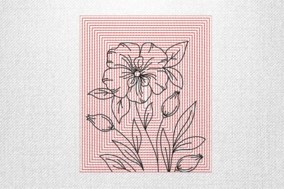 Modern Line Flower Embroidery Review for Apparel Projects