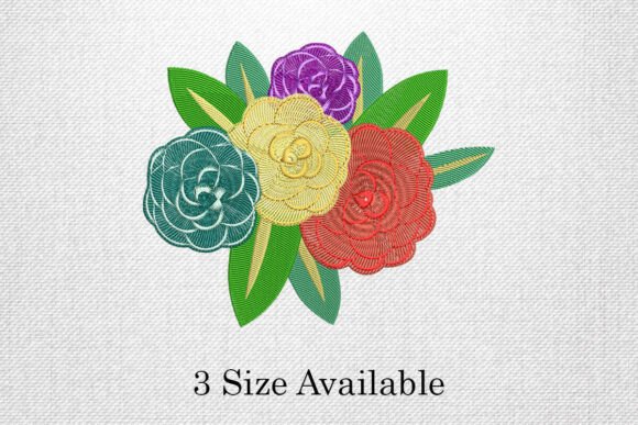 Multicolor Floral Bouquet Embroidery Design Review for Craft Fair Success
