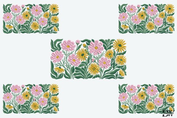Pink Cosmos Flowers Embroidery Design Review: A Designer’s Perspective