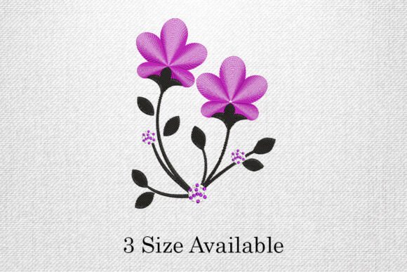 Purple Blossom Duo Embroidery Design Review for Real Projects