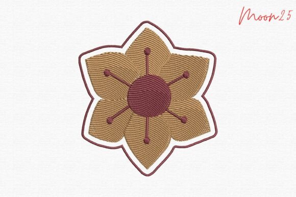 Review of the Six Petal Floral Embroidery Design for Business Use