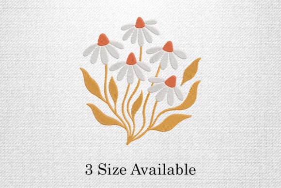 Rustic Daisy Bloom Embroidery Design Review for Etsy Sellers