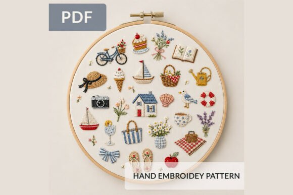 Summer Cottagecore Hand Embroidery Pattern Review