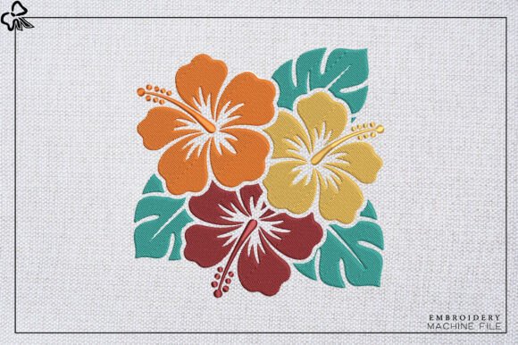 Tropical Hibiscus Flowers Embroidery Review for Etsy Sellers