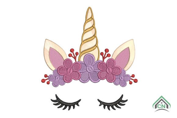 Unicorn Face with Flowers Embroidery Review