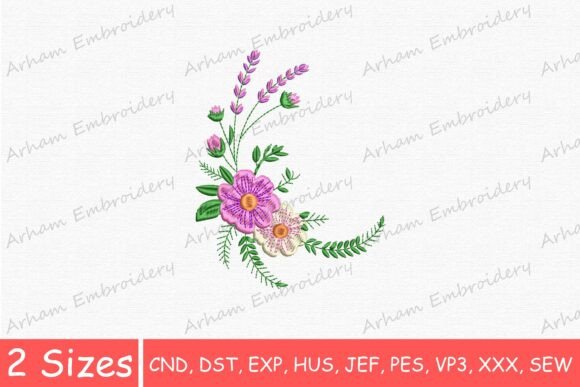 Wildflower Bouquet: A Spring Embroidery for Personalized Gifts